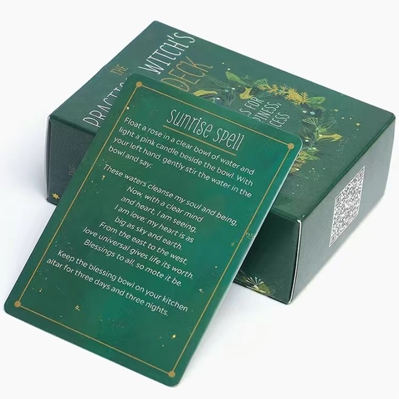 Practical Witch's Spell Deck charming collection spells love prosperity healing - Picture 8 of 9